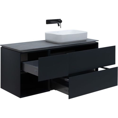 Тумба под раковину Allen Brau Infinity 1.21007.AM 120х50 подвесная цвет черный - фото 3