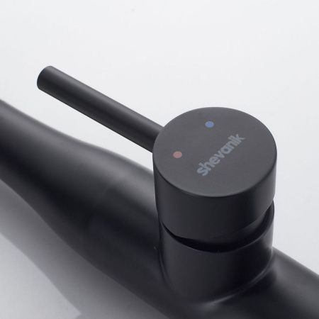 Смеситель для кухни Shevanik S123H-3 на мойку черный