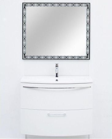 Тумба с раковиной De Aqua Лонг 00167099 90х40 подвесная цвет белый