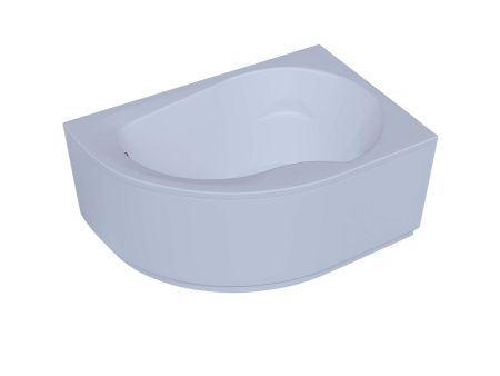 Ванна акриловая Aquatek Вирго VIR150-0000025 150х100 пристенная асимметричная с каркасом без ручек