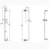 Душевая штанга Gessi Goccia 33644#031 цвет хром