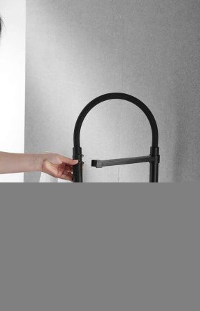 Смеситель для кухни Rose R133H на мойку черный