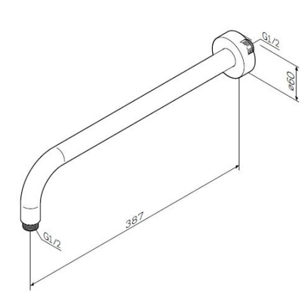 Держатель для душа Am.Pm F0522701 черный