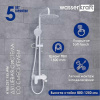 Душевая стойка WasserKRAFT Mindel 8500 A185.257.155.WM настенная цвет белый Душевая стойка WasserKRAFT Mindel 8500 A185.257.155.WM настенная цвет белый
