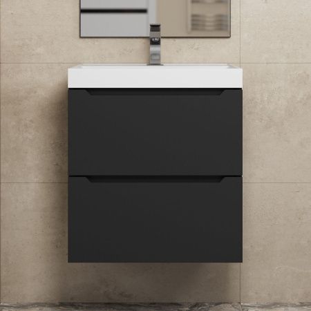 Тумба под раковину Uperwood Tanos 2191020001 50х50 подвесная цвет черный