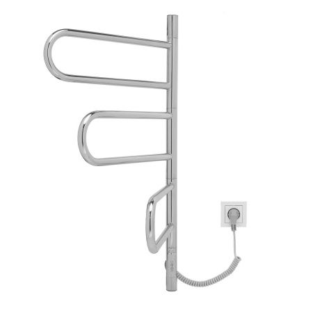 Полотенцесушитель электрический Vincea VTD-1R2CE 50х80 хром