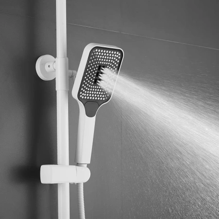 Душевая стойка Shevanik S6836C настенная цвет белый