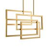 Люстра на штанге Natali Kovaltseva Loft (Лофт) LED LAMPS 81128 GOLD