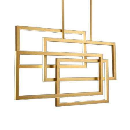 Люстра на штанге Natali Kovaltseva Loft (Лофт) LED LAMPS 81128 GOLD