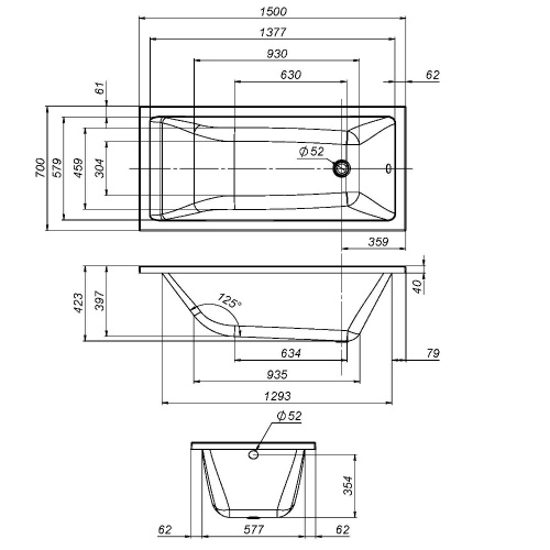 Экран для ванны Am.Pm Gem W93A-150-070W-P - фото 4