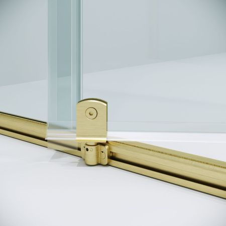 Душевая дверь Niagara Nova NG-45-10ASG 100х195 стекло прозрачное профиль золото