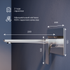 Смеситель для раковины RGW Shower Panels (Шоувер панелс) 51140546-01 встраиваемый в стену хром