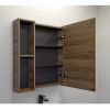 Зеркало-шкаф Comforty Соло 00-00011589CF 70х80 подвесной цвет коричневый