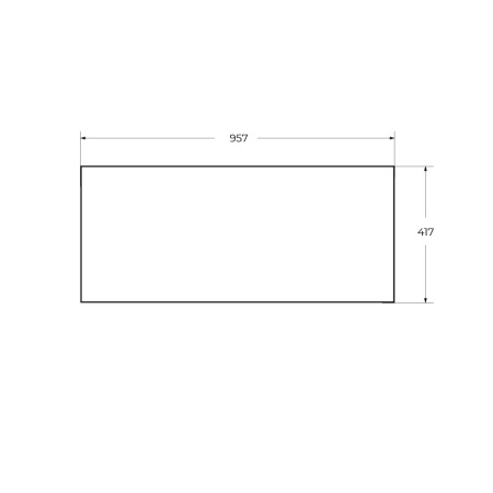 Вставка в дно металлического каркаса под раковину Cezares CADRO CADRO-100-MENS-NERO