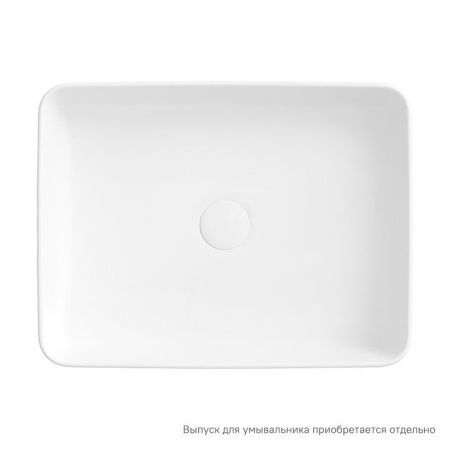 Раковина из сантехнического фарфора Iddis Slide SLIWM02i27 50х40 накладная цвет белый без отверстий под смеситель