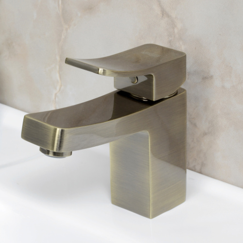 Смеситель WasserKRAFT Exter 1600 1603 на раковину бронза - фото 2