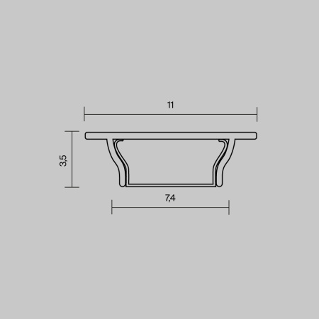 Профиль накладной с вертикальным изгибом Maytoni Led Strip 631017