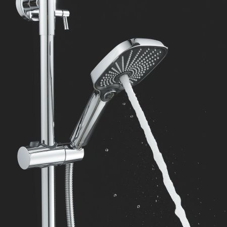 Душевая стойка Shevanik S6236 настенная цвет хром