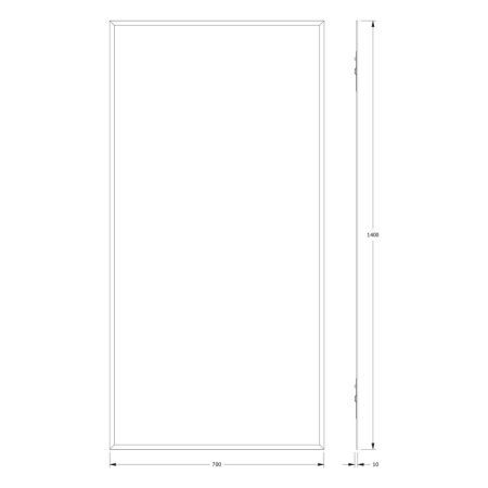 Зеркало Evoform Comfort BY 0949 70х140 подвесное