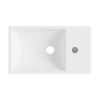 Раковина из сантехнического фарфора Wellsee WC Area 151803000 50х30 накладная цвет белый 1 отверстие под смеситель