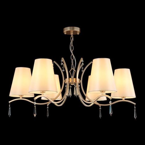 Люстра подвесная Crystal Lux Renata (Рената) Renata SP6 Gold - фото 2