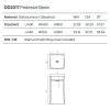 Раковина керамическая Dea Design Pedestal Basin DD2017 450 R3 50х50 напольная цвет зеленый без отверстий под смеситель