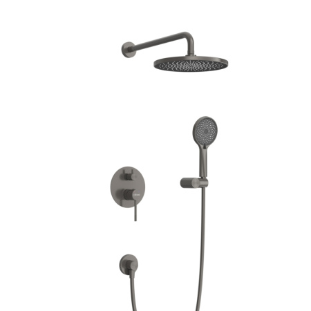 Душевая система Cezares RELAX RELAX-DSET-GM встраиваемая цвет оружейная сталь