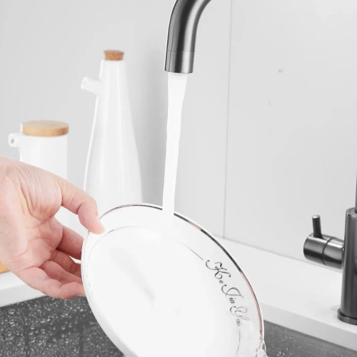 Смеситель для кухни Shevanik S228T на мойку оружейная сталь - фото 4