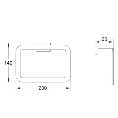 Кольцо для полотенец Shevanik SG56C SG5606C