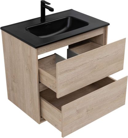 Тумба под раковину Aquanet Милан 00336383 70х50 подвесная цвет бежевый