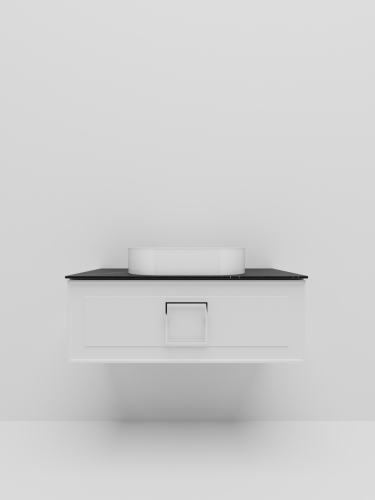 Тумба со столешницей La Fenice CUBO NFNC-01-CUB-B-100-3-GB 100х36х49 подвесная цвет белый - фото 2