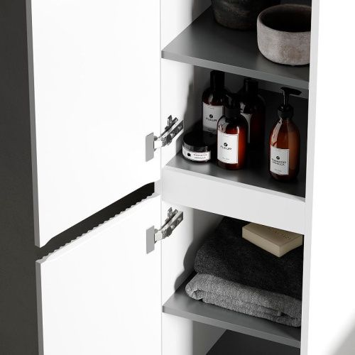 Шкаф-пенал Sancos SNOB R PSNR35W 40х170 подвесной цвет белый - фото 3