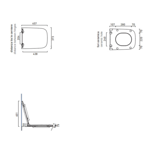 Крышка сиденье для унитаза Catalano Green 451200001 - фото 2