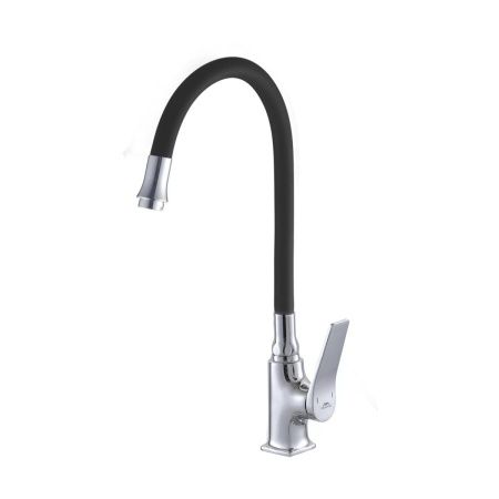 Смеситель для кухни Fashun A4186-7 на мойку черный/хром