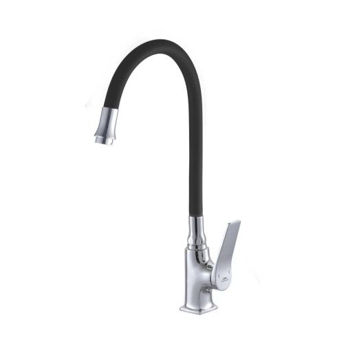 Смеситель для кухни Fashun A4186-7 на мойку хром/черный - фото 2