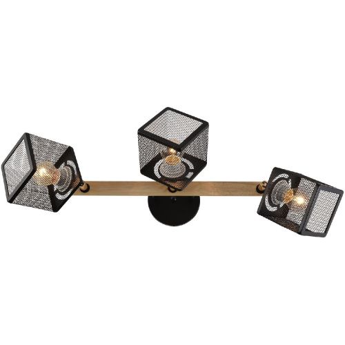Спот Reluce 01591-3.3-03B BK+FGD+WOOD - фото 4