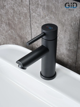 Смеситель Gid Cascada Berlin SS080-BM-K (SS080BMK) на раковину черный матовый