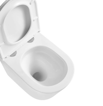 Унитаз подвесной Grossman Торнадо GR-4478MSQ белый с сиденьем микролифт безободковый смыв торнадо