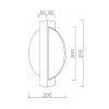 Светильник настенный LED4U L7366-2 BS
