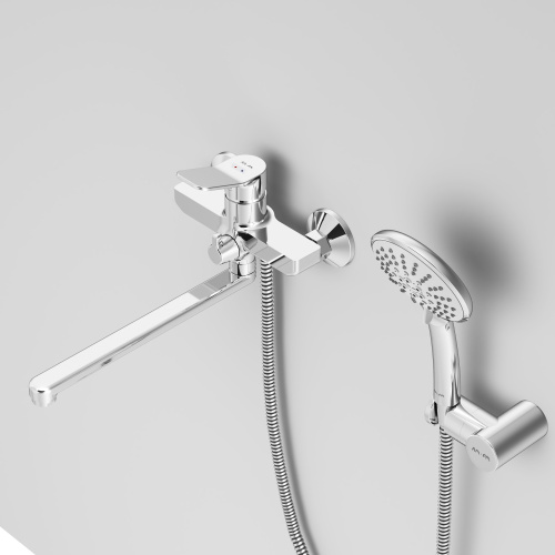 Смеситель для ванны и душа Am.Pm X-Joy F85A95000 настенный хром без термостата - фото 4
