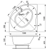 Ванна акриловая Vagnerplast Plejada VPBA150PLE3X-04 150х150 угловая четверть круга без каркаса