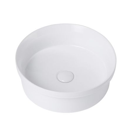 Раковина керамическая Abber BEQUEM AC2103 40х40 накладная цвет белый без отверстий под смеситель