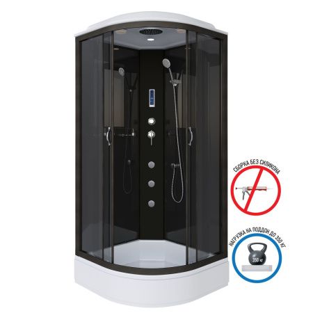 Душевая кабина Niagara Classic 65011434F 90х90 четверть круга с крышей ориентация универсальная