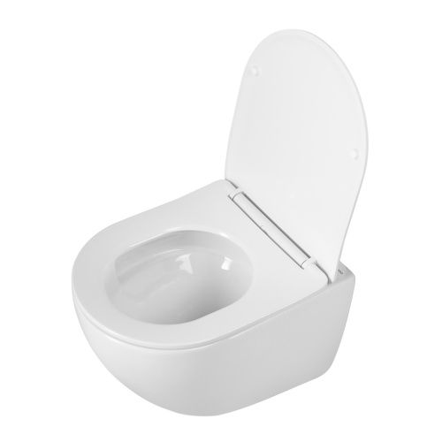 Унитаз подвесной BelBagno AMANDA BB051CH-TOR-FC/SC белый с сиденьем микролифт безободковый смыв торнадо - фото 2