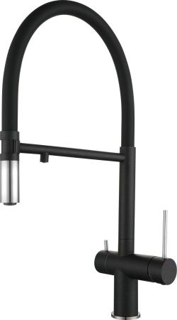 Смеситель для кухни Rivelato 1523517 nero cromo на мойку черный/хром