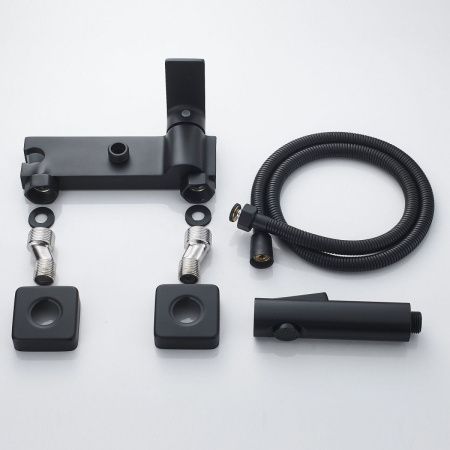 Гигиенический душ со смесителем Rose R1805H-1 черный