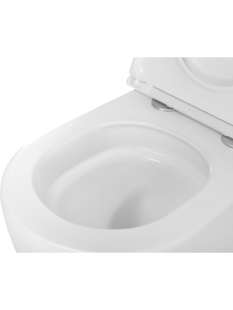 Унитаз подвесной BelBagno COMPATTO BB003CH-TOR/SC белый с сиденьем микролифт безободковый смыв торнадо