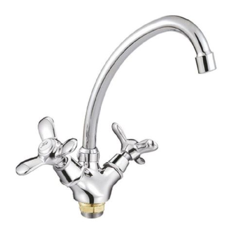 Смеситель для кухни Cron CN4112-2 на мойку хром - фото 2