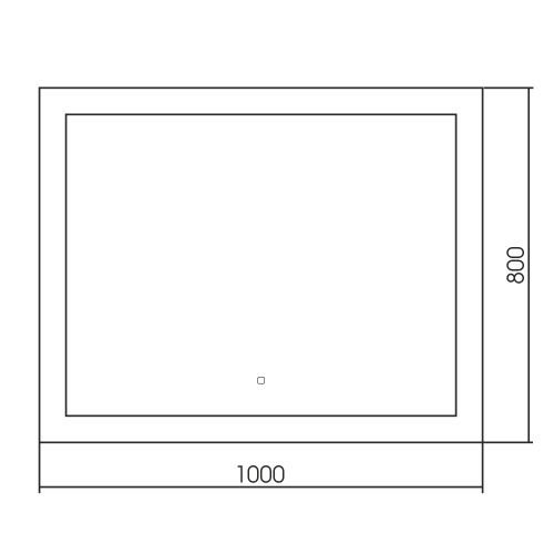 Зеркало в ванную ABBER AG6107SL-1.0 100х80 - фото 4