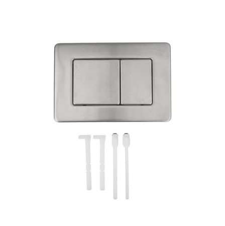 Инсталляция с закладными для подвесного унитаза для инвалидов с кнопкой смыва из нержавеющей стали Dstrana SANTEYA STEEL 9198